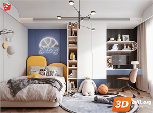 Children Room Scenes Skp FIles 